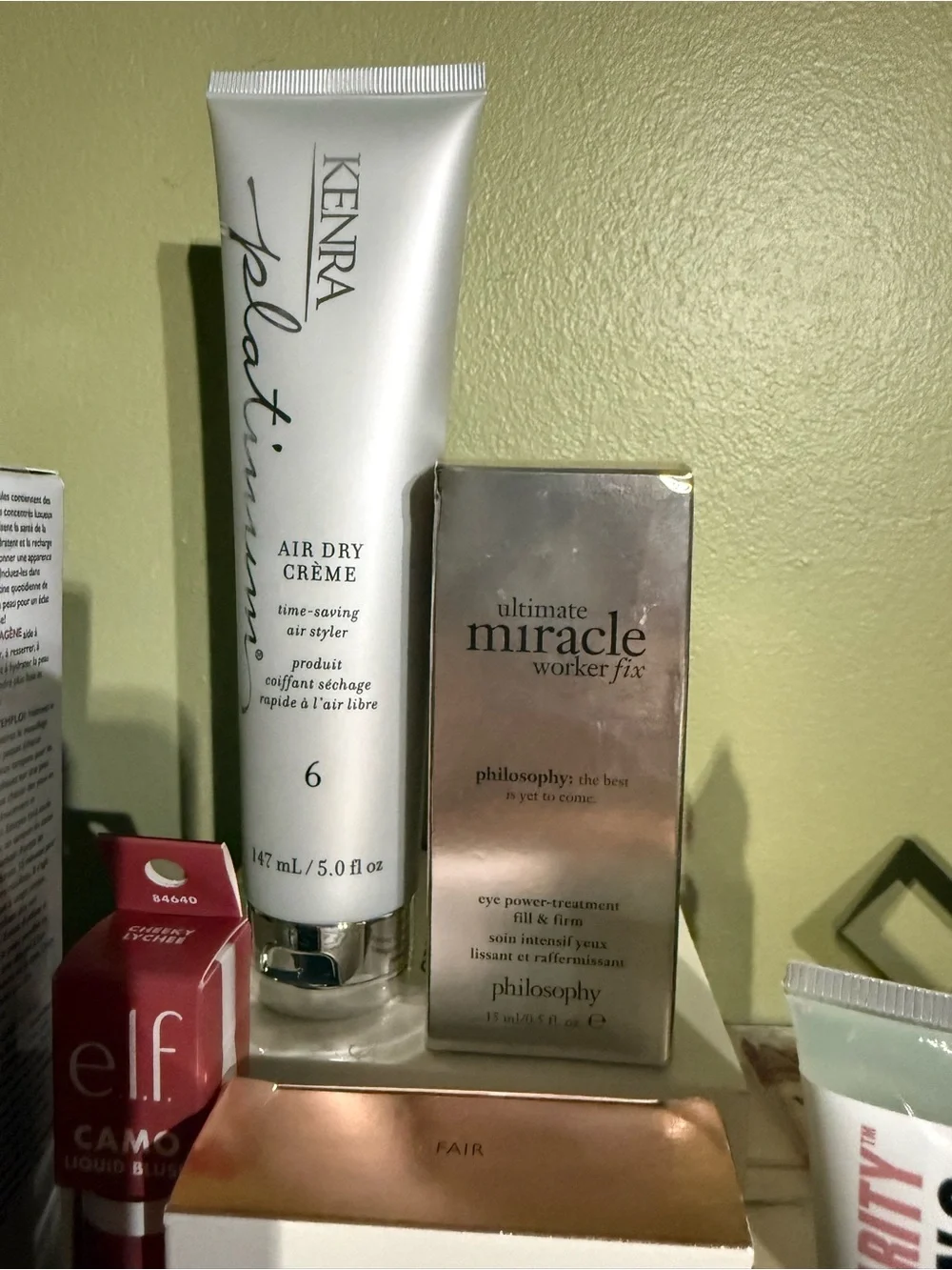 Kenra Platinum Air Dry Creme - Silver Tube elf, eye patch , Laura Geller,